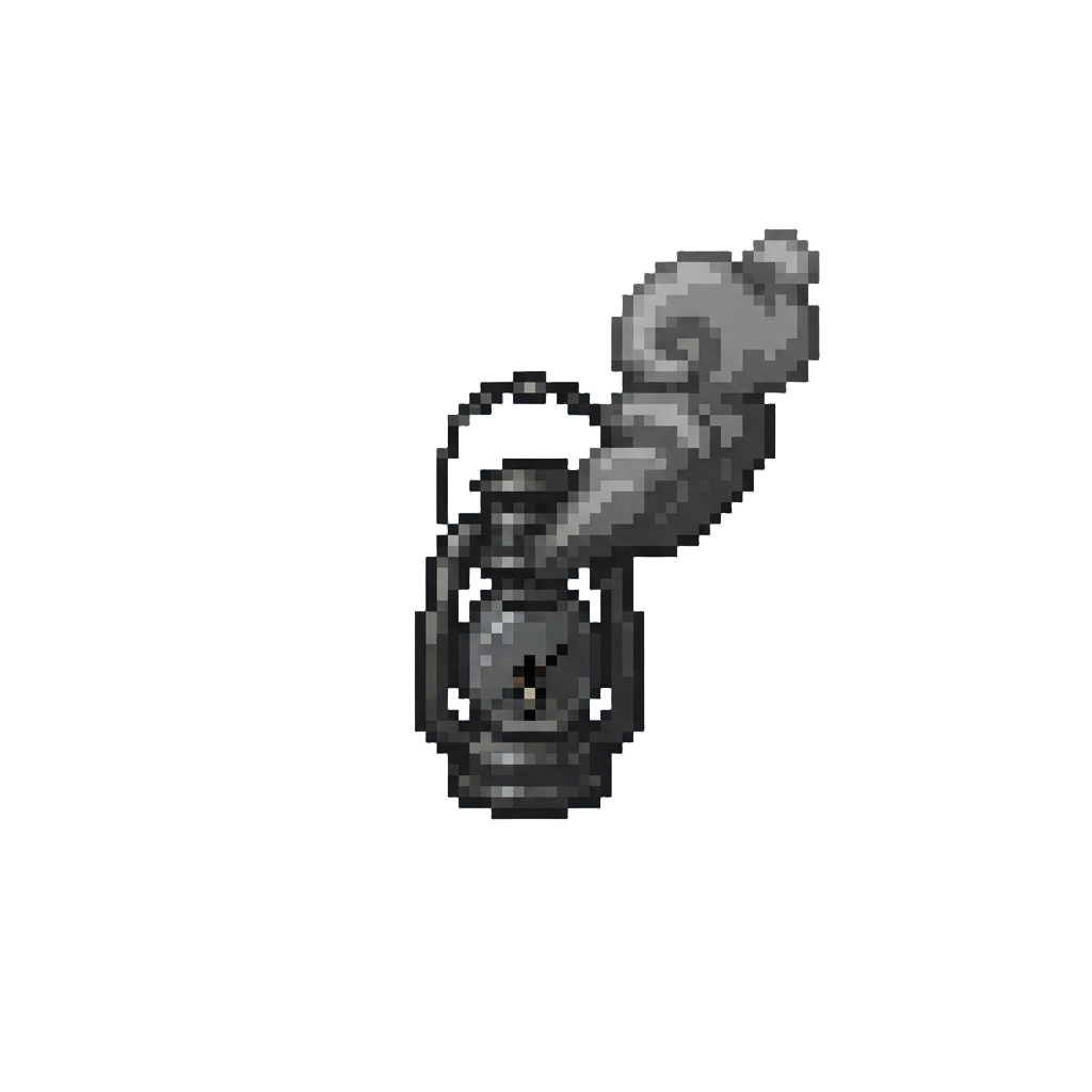 A Blown-out Lantern Cloud of Smoke