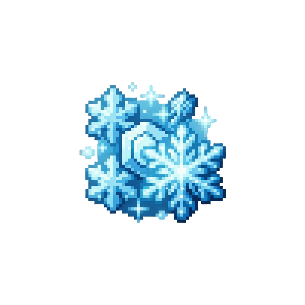 A Flurry of Illuminated Snow Crystals