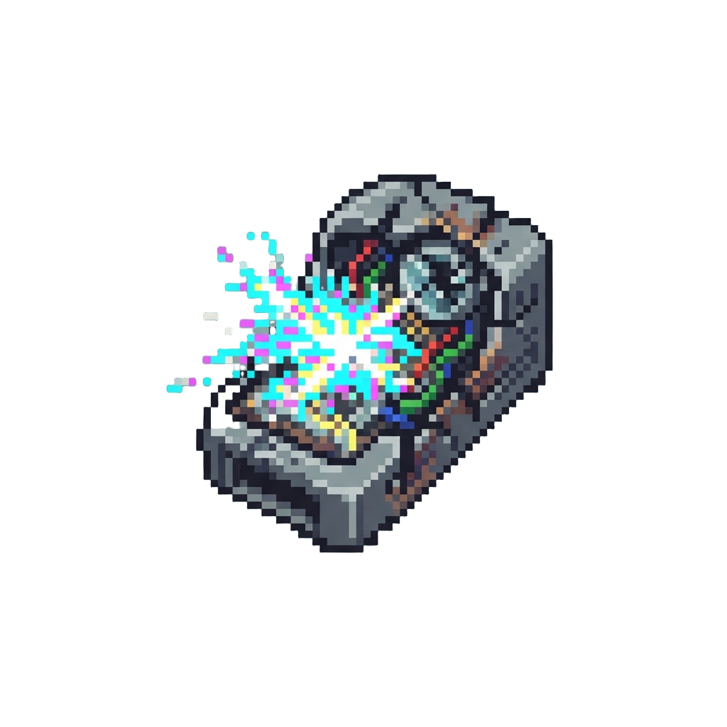 A Short-circuited Laser Glitch
