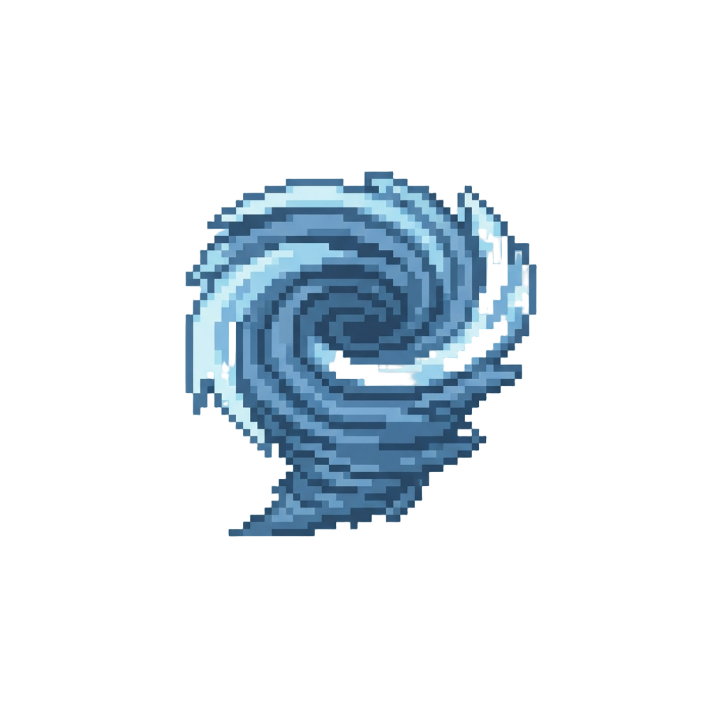 A Swirling Gale-force Hurricane Blast
