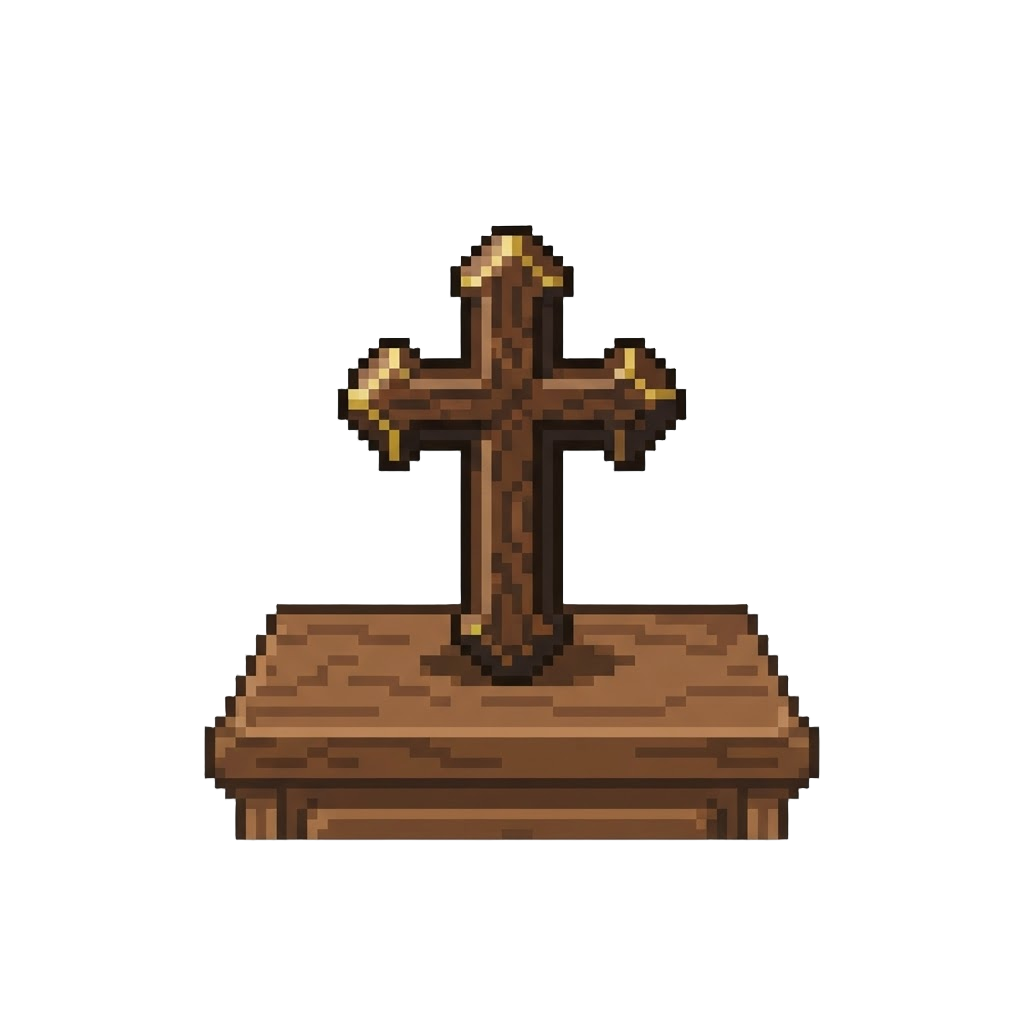A Cross on a Night Stand