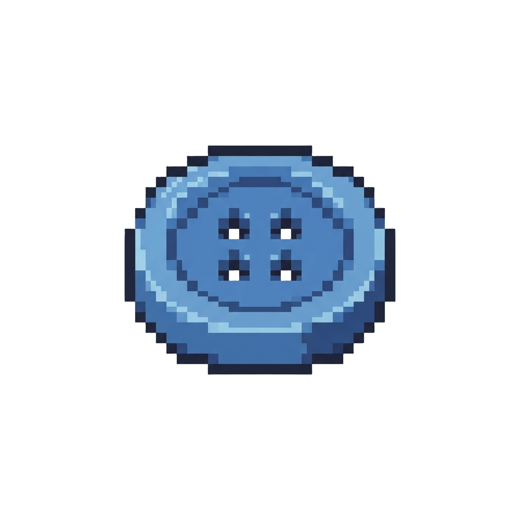 A Tiny Plain Plastic Button
