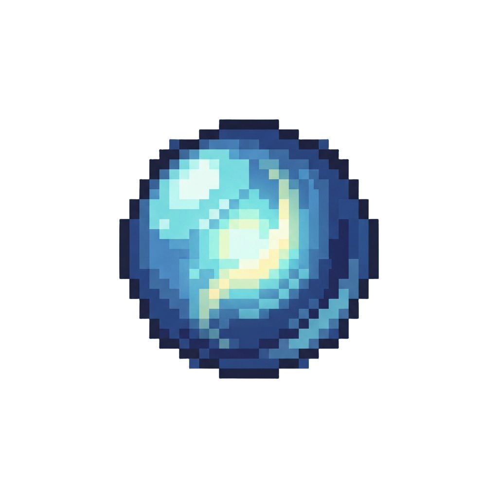 A Miniature Glowing Marble