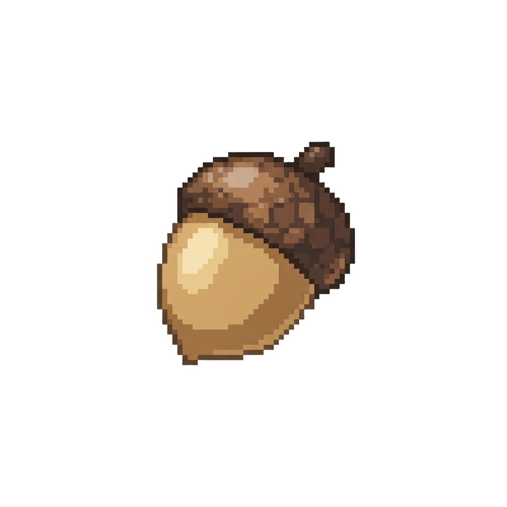 A Tiny Plastic Acorn Figurine