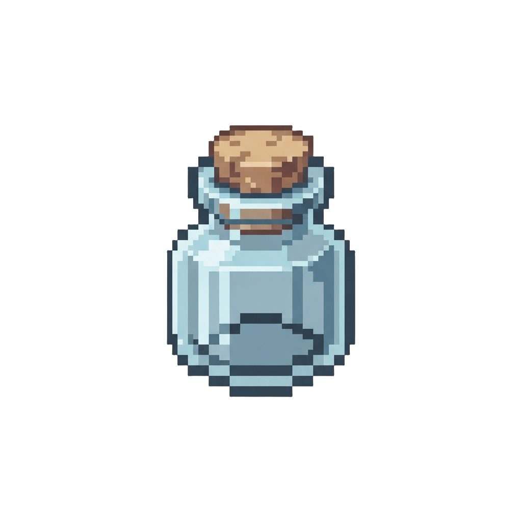 A Tiny Empty Mini Jar