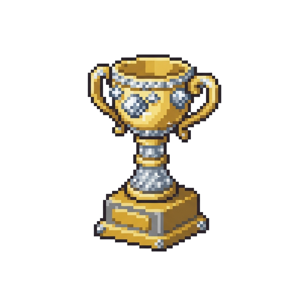 A Tiny Diamond-encrusted Prize Trophy