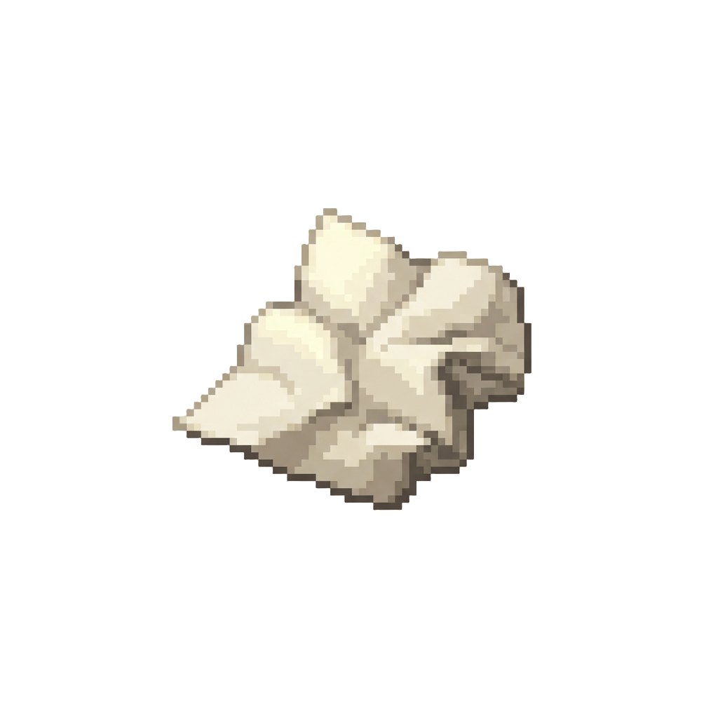 A Tiny Crumpled Piece of Blank Paper