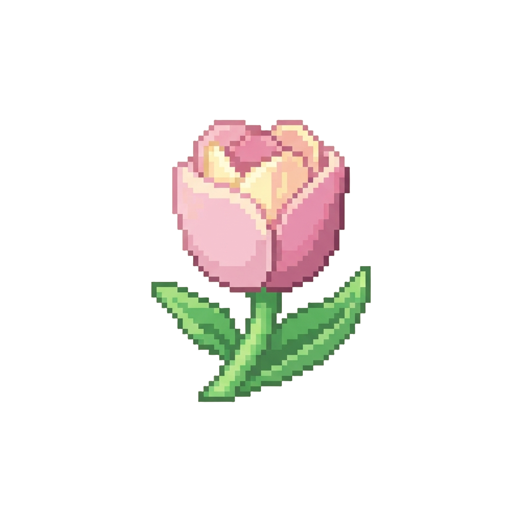Pastel Tulips Opening Under a Sunny Breeze