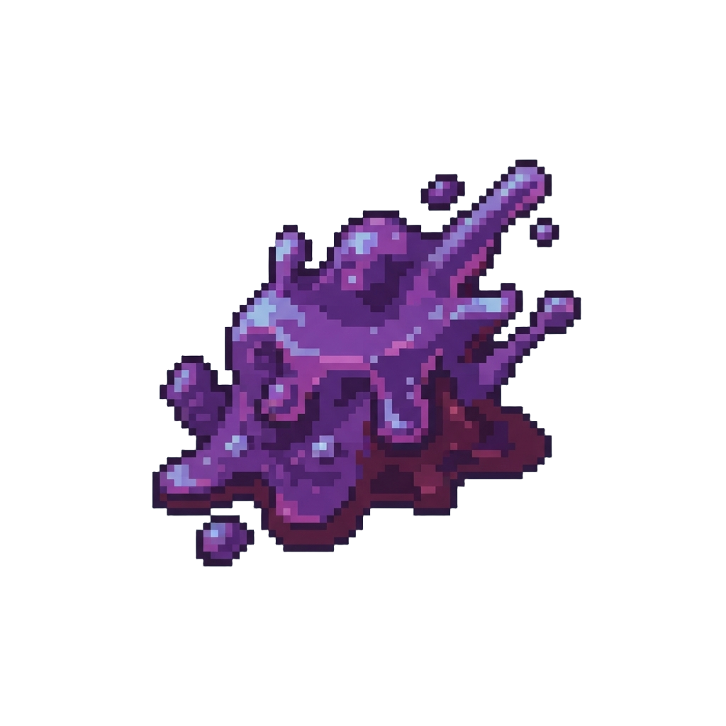 A Burst of Gooey Purple Mystery Gunk
