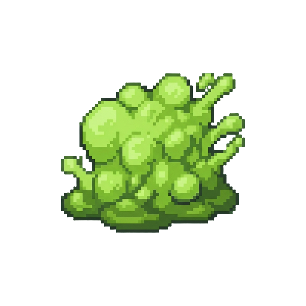 A Heavy Blast of Lime-green Foam Slime