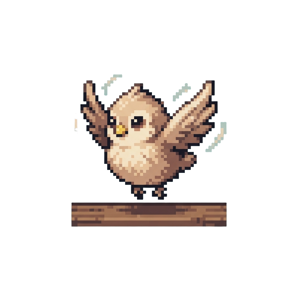An Attempt to Flap Its Tiny Wings That Only Lifts It an Inch Off the Desk