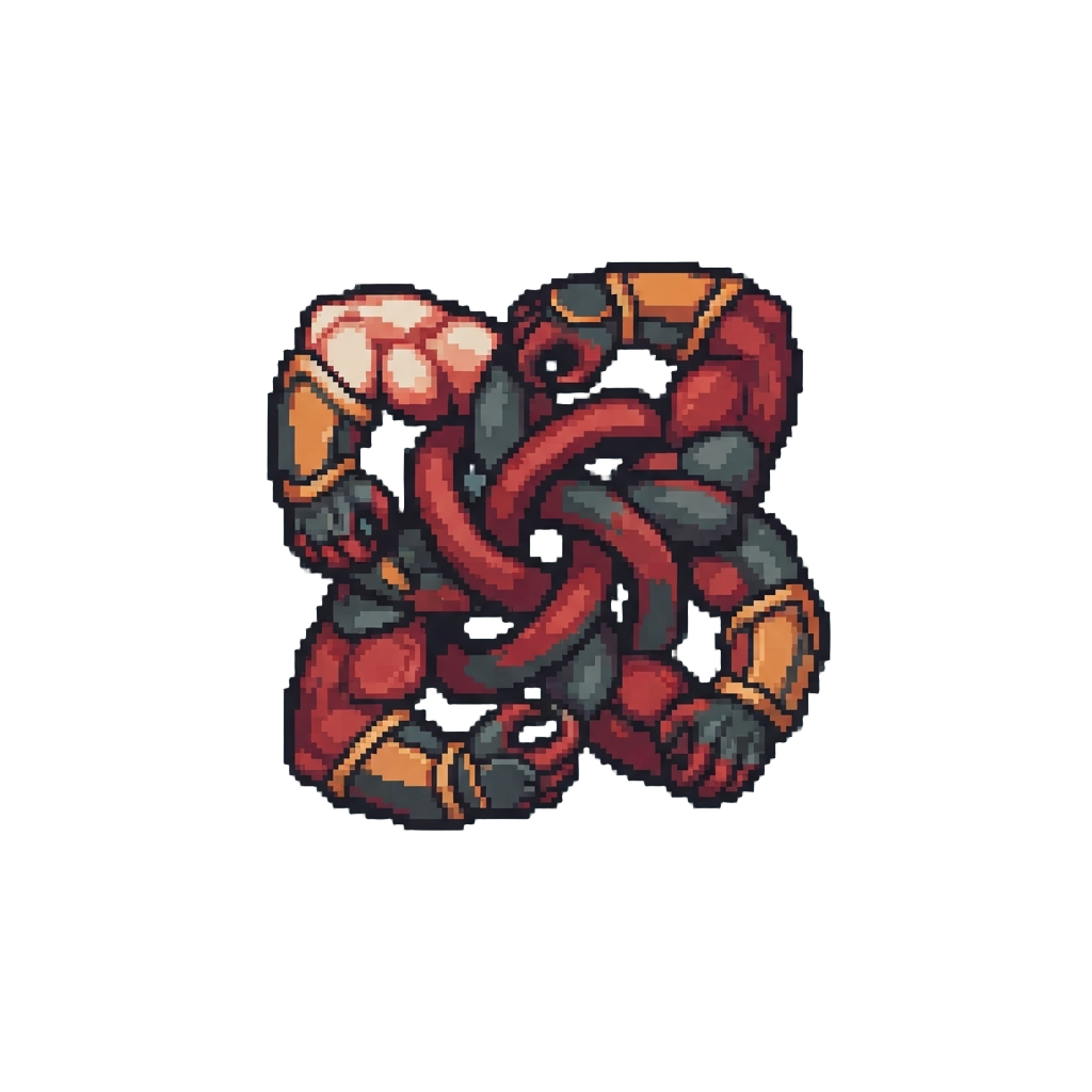 A Ferocious Flex Where All Four Arms Get Hopelessly Tangled Together