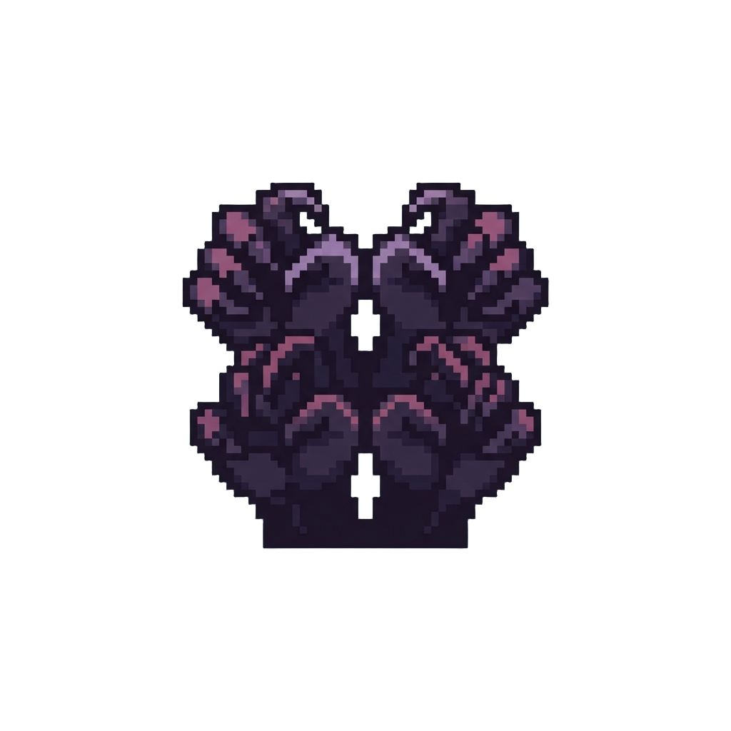 An Intimidating Shadow-pose Flexing Four Clawed Hands in Unison