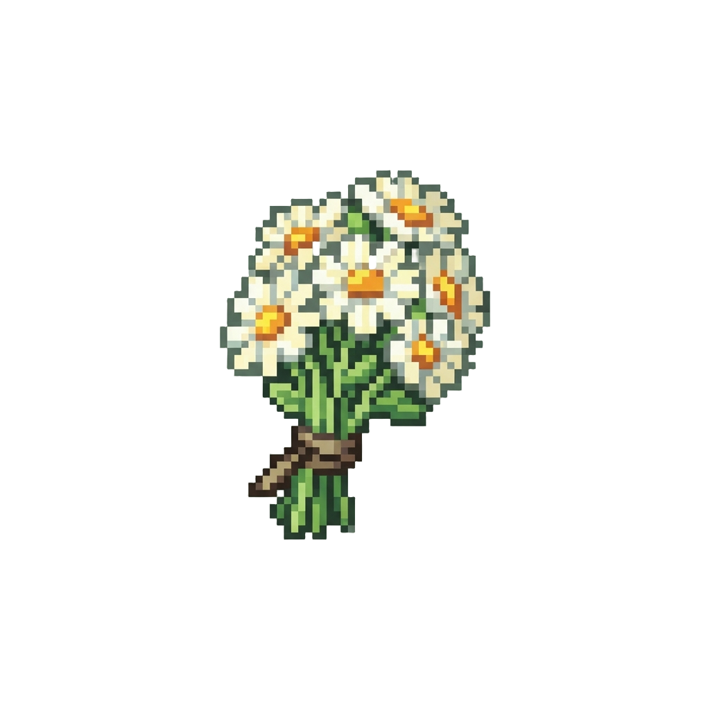 A Small Bouquet of Daisies