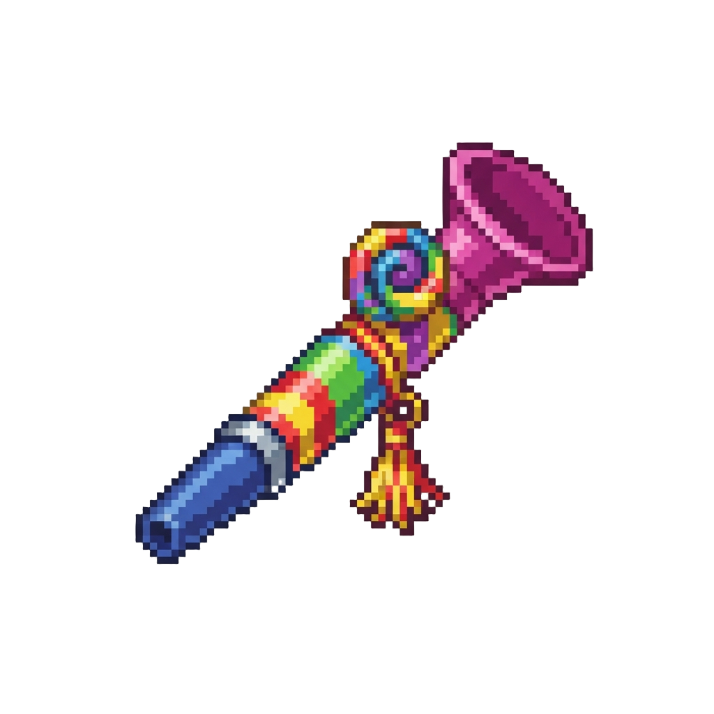 A Colorful Party Horn