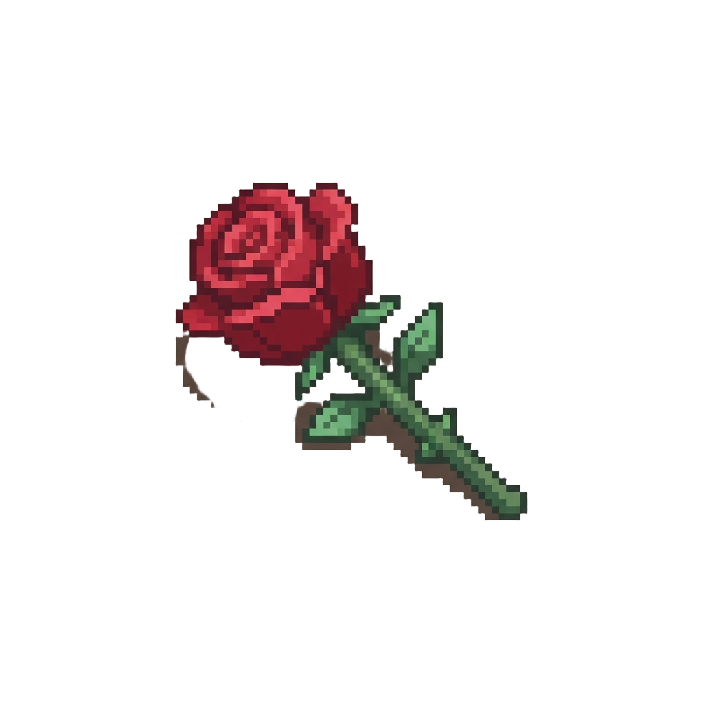 A Single Red Rose Thrown Onto the Stage