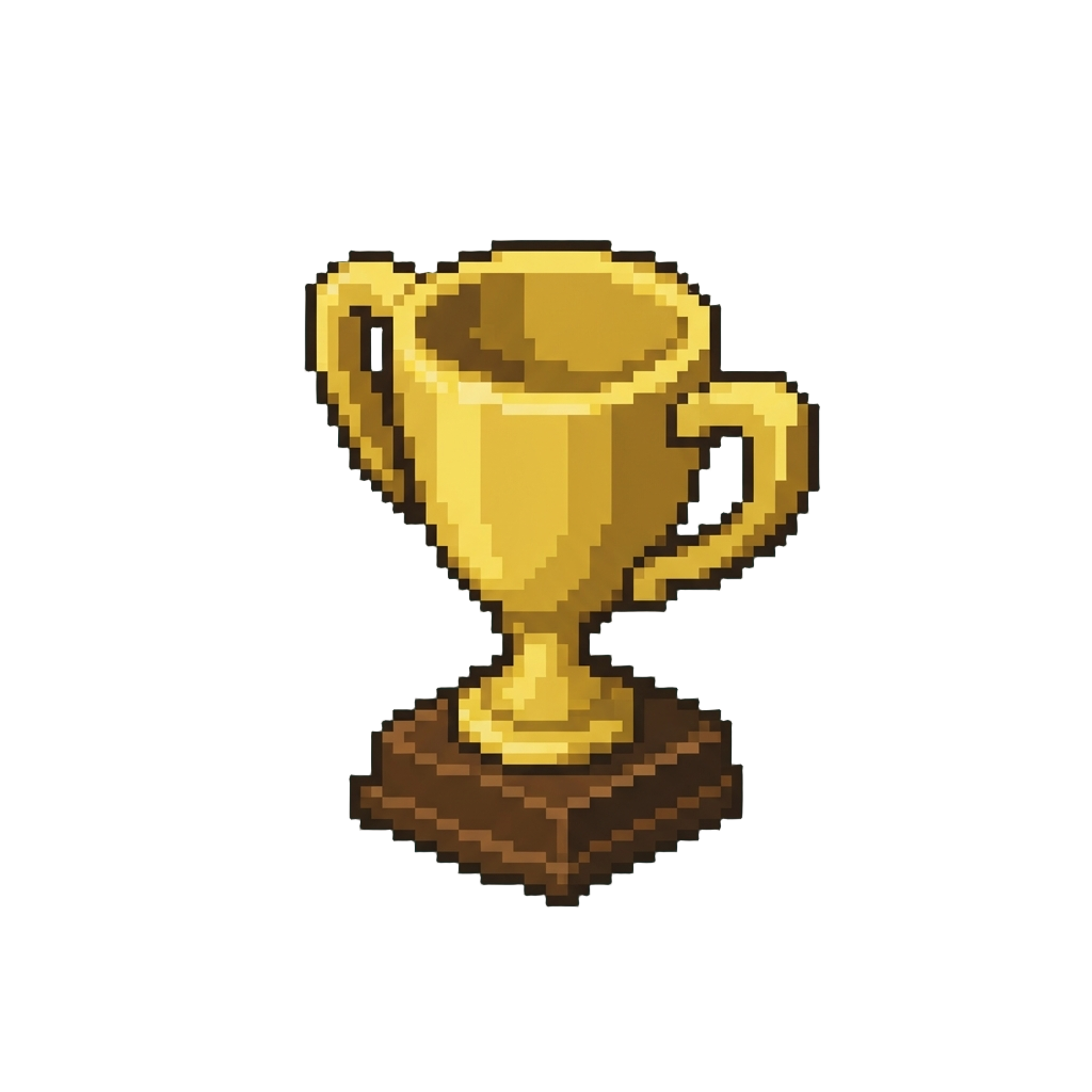A Golden Trophy Thrown Onto the Stage