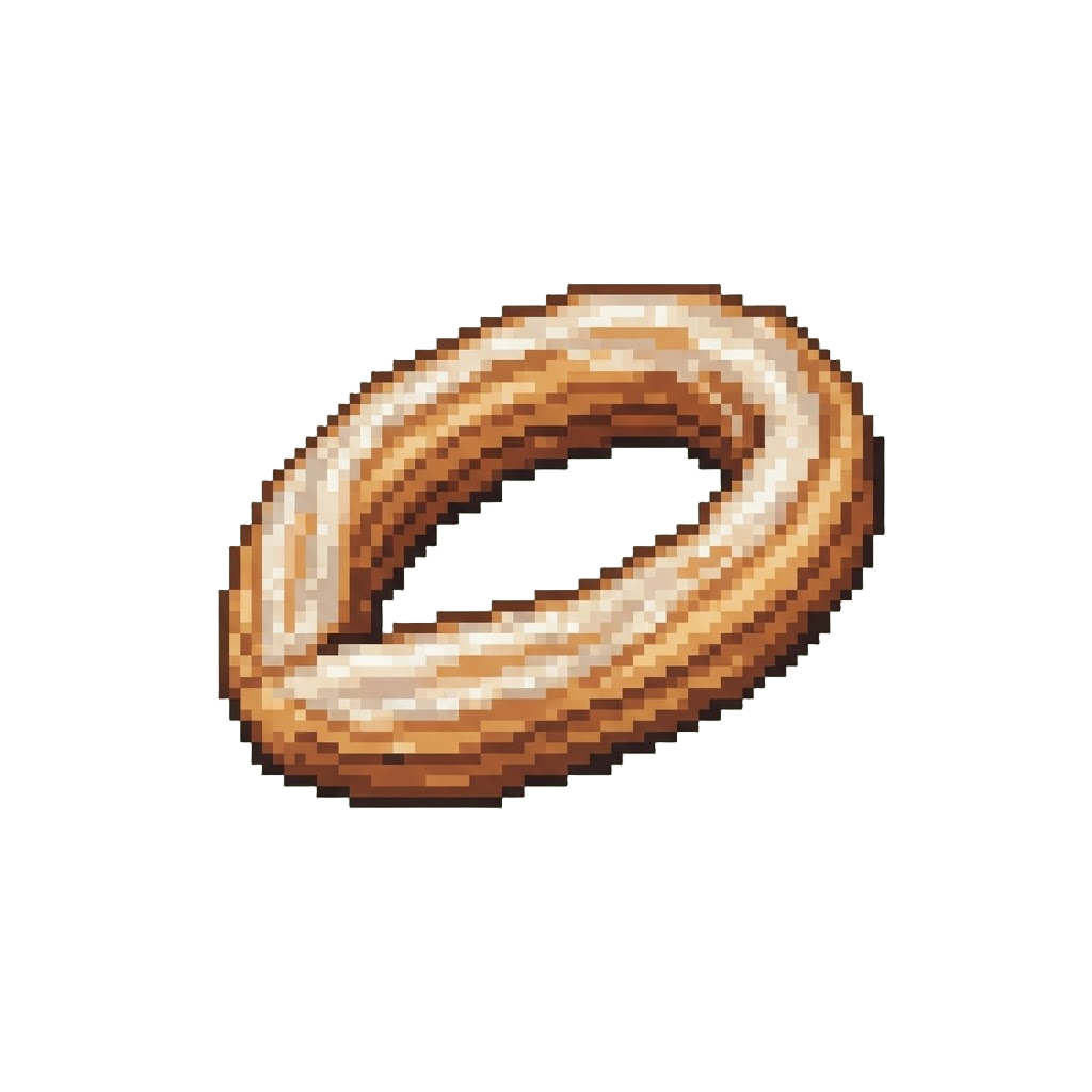 A Giant Glazed Churro Loop