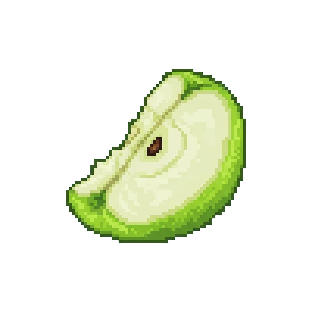 A Sour Green Apple Slice