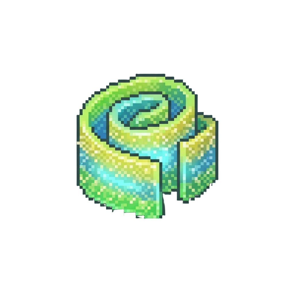A Glowing Sour Shock Gummy Ribbon