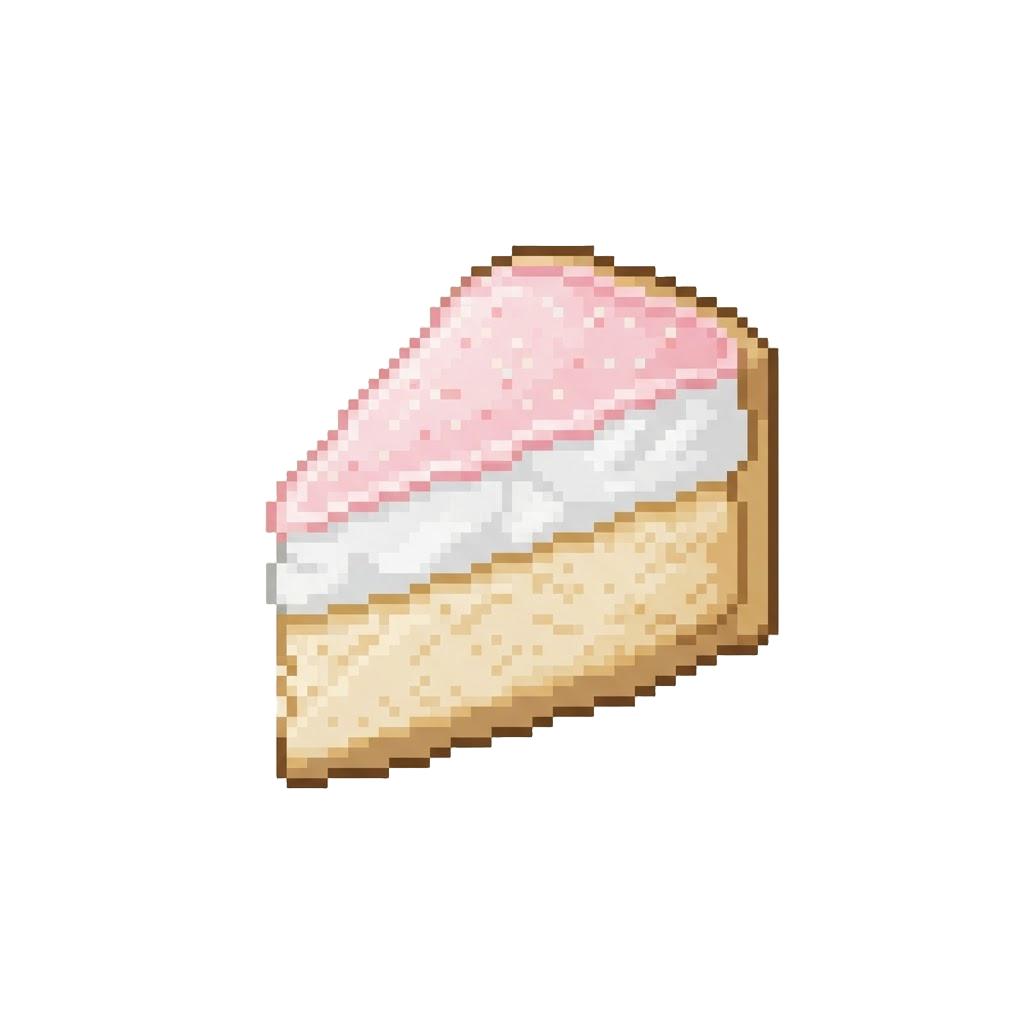 A Slice of Soft Fluffy Marshmallow Cake