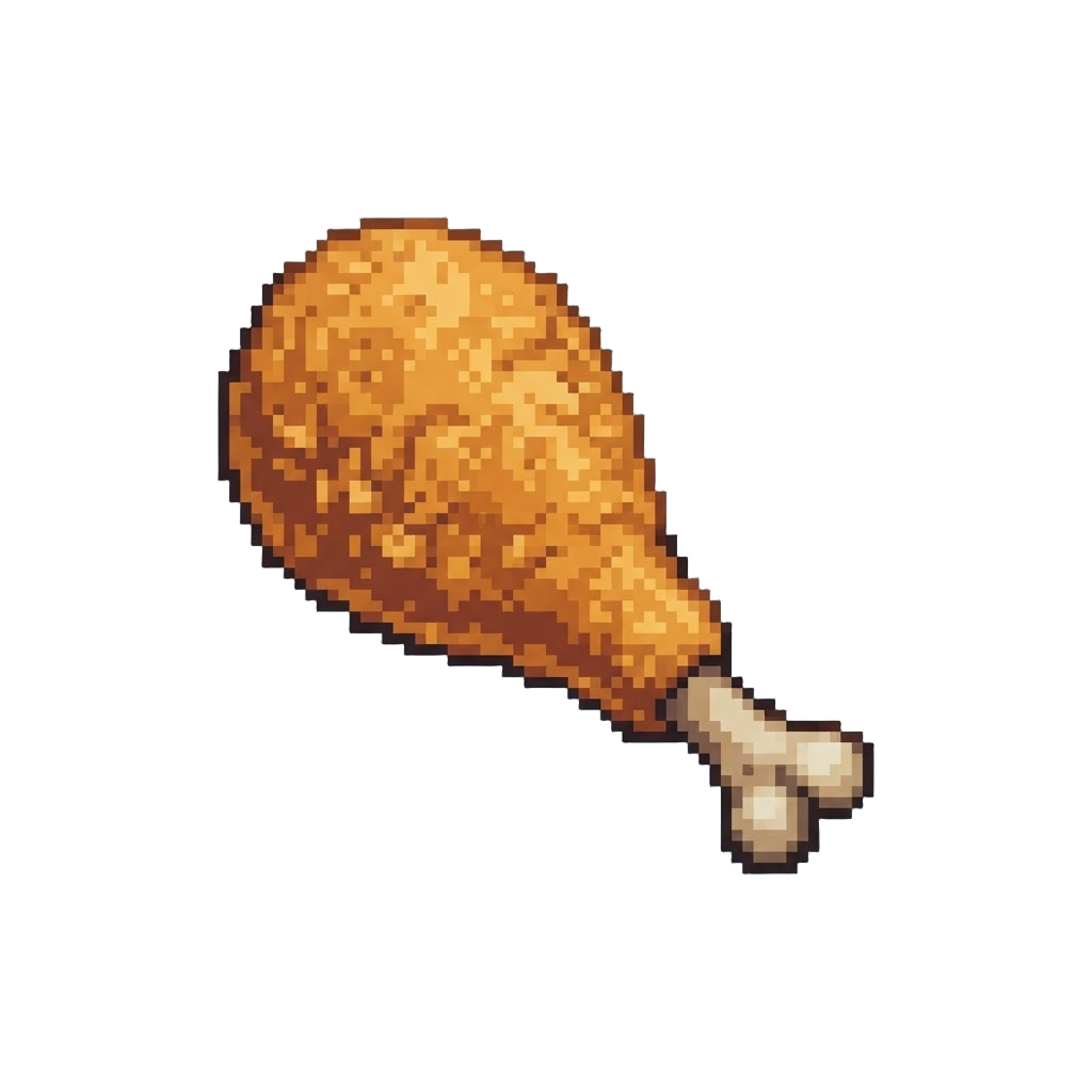 A Giant Ultra-crunchy Fried Chicken Drumstick