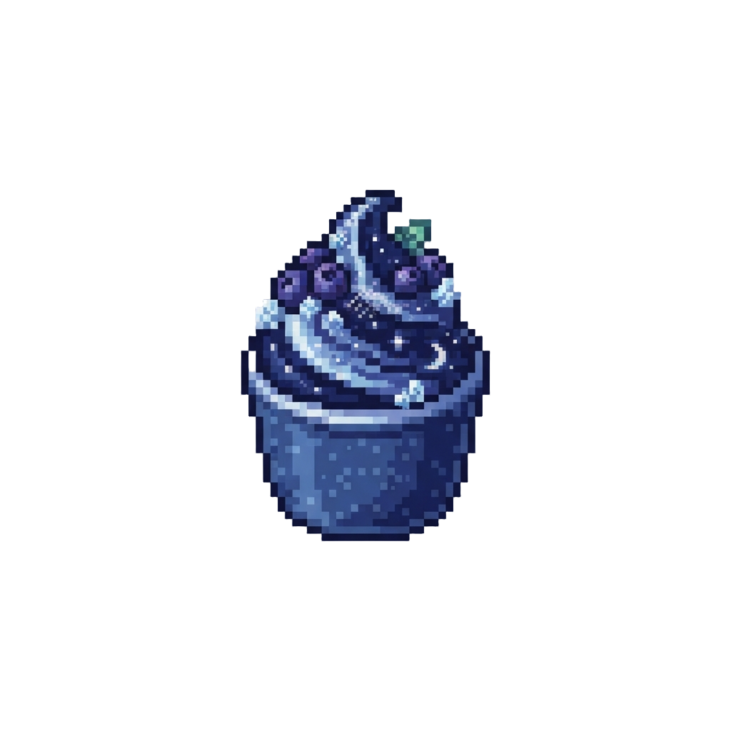 Starry Night Blueberry Arctic Snow Cream