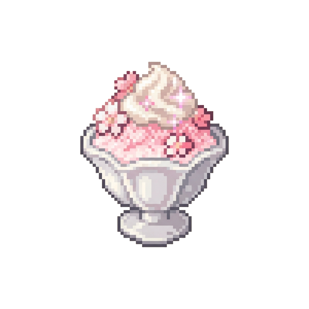 Sparkling Sakura Blossom Snow Cream