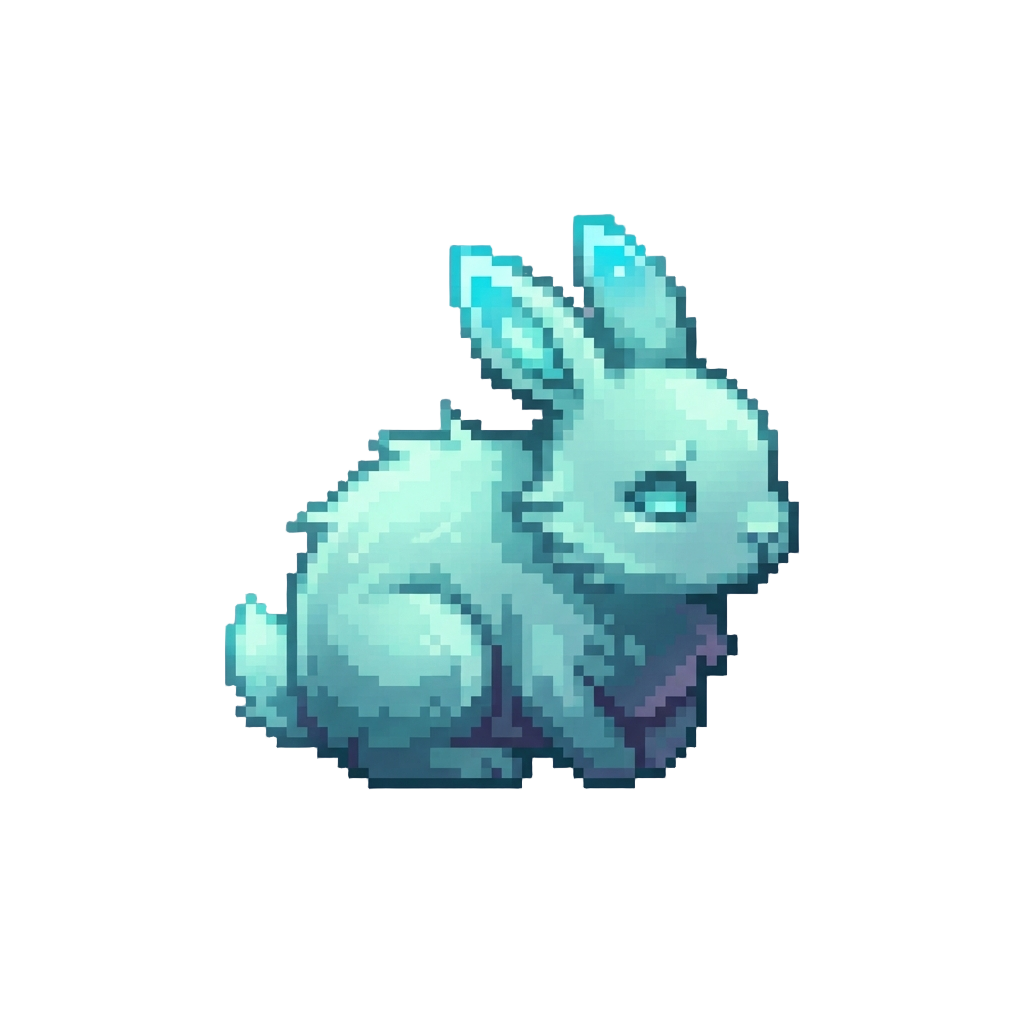 A Timid Glowing Phantom Rabbit