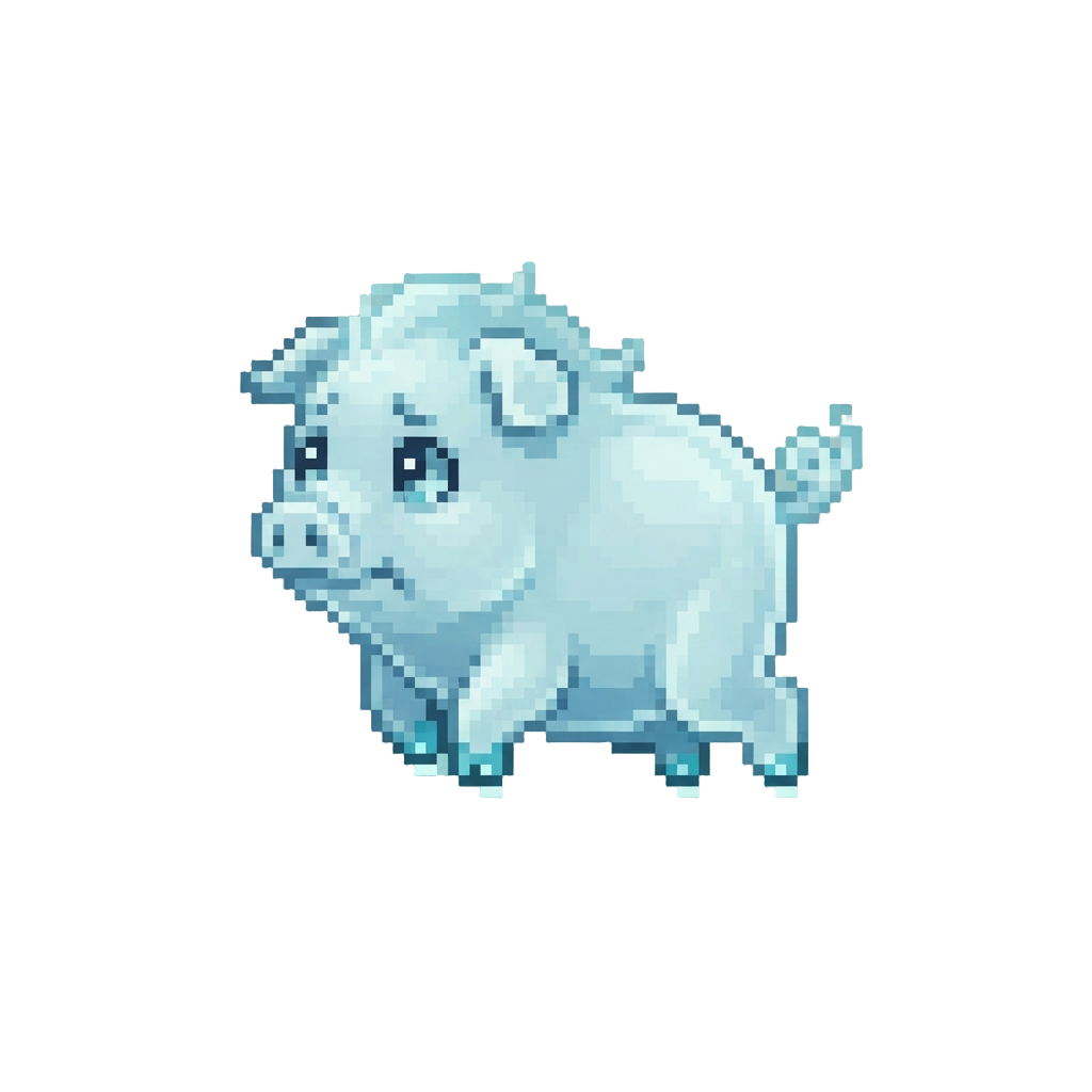 A Skittish Little Ghost Pig