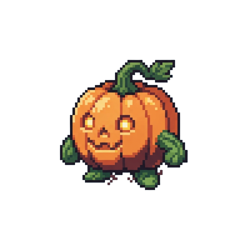 A Adorable Mini Pumpkin Monster
