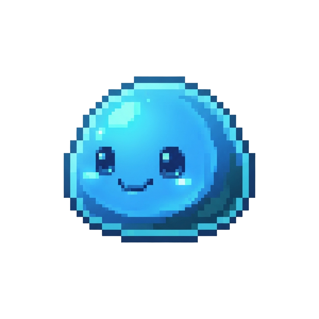 A Glowing Friendly Slime Creature