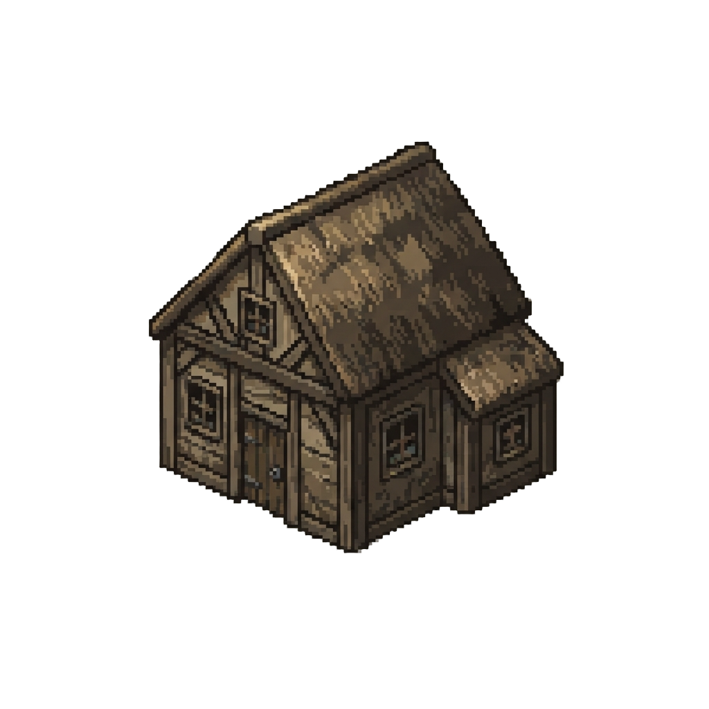 A Dust-choked Old Farmhouse with Muddy Windows