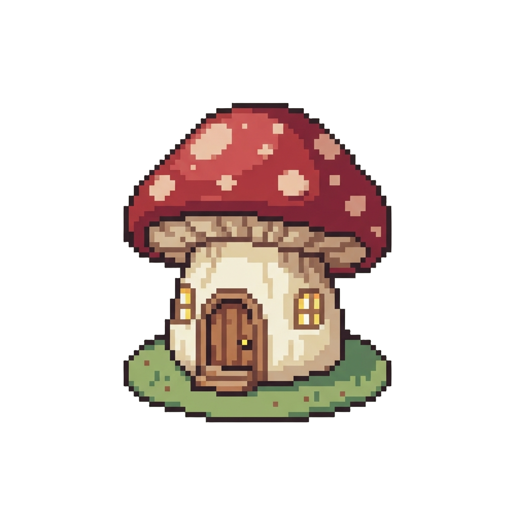 A Charming Fairytale Mushroom Cottage