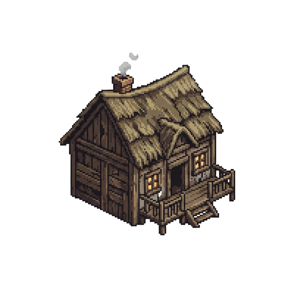 A Rickety Weather-beaten Farmhouse