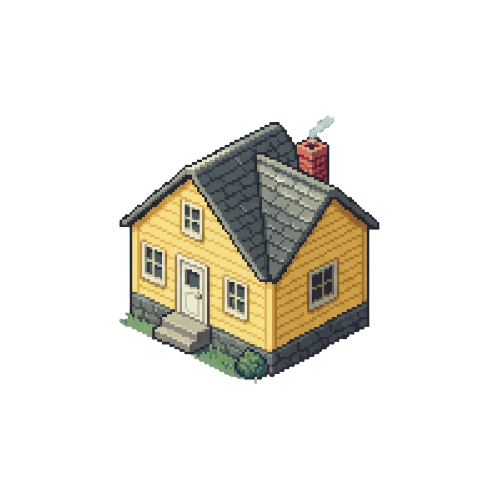 A Bright Sunny Yellow Suburban House