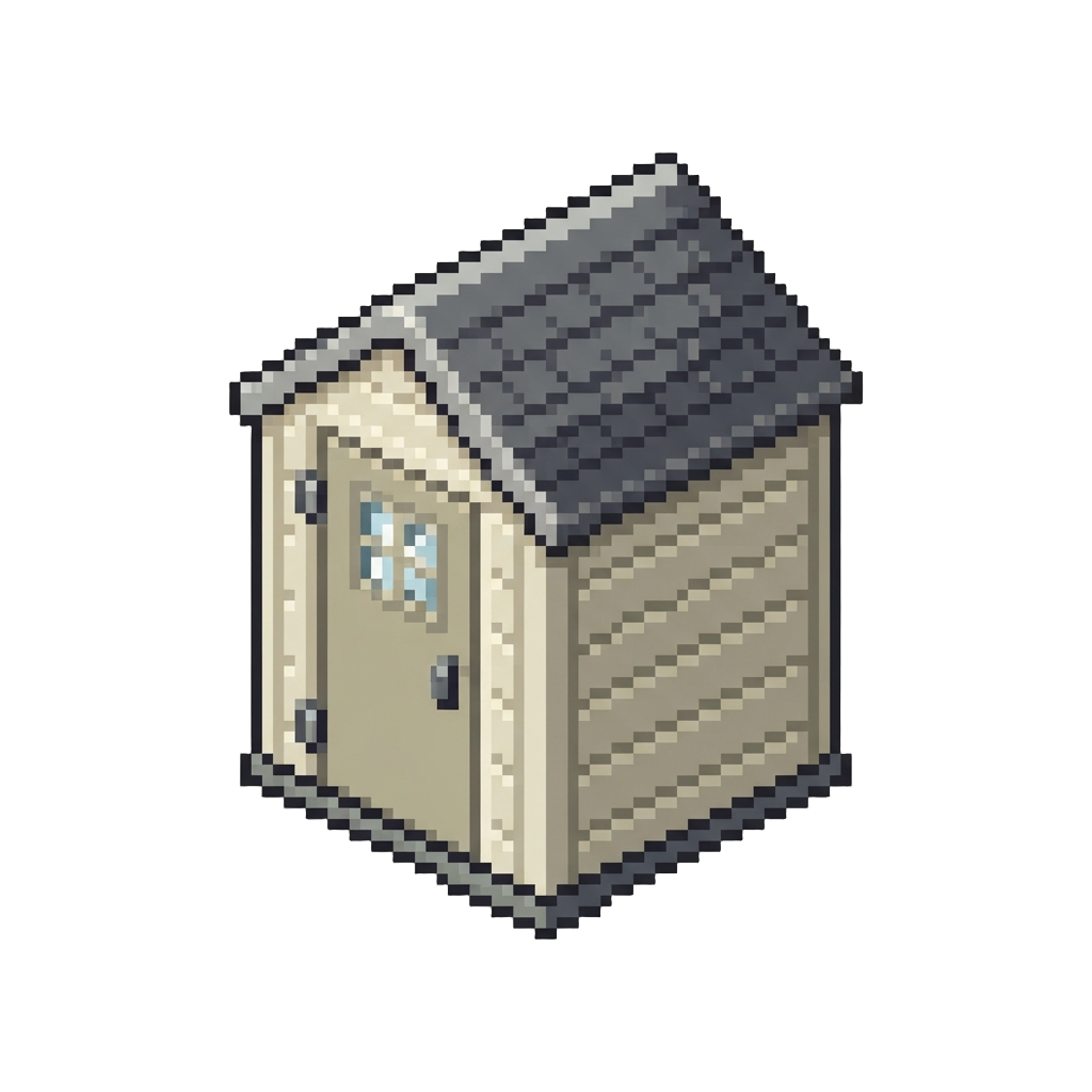 A Tiny Plastic Utility Shed