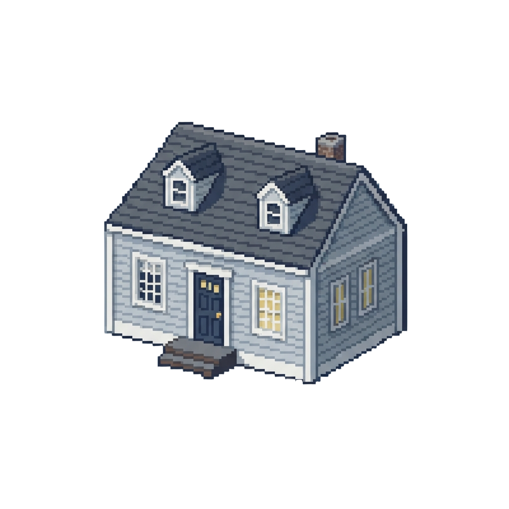 A Charming Cape Cod Style House with Dormer Windows
