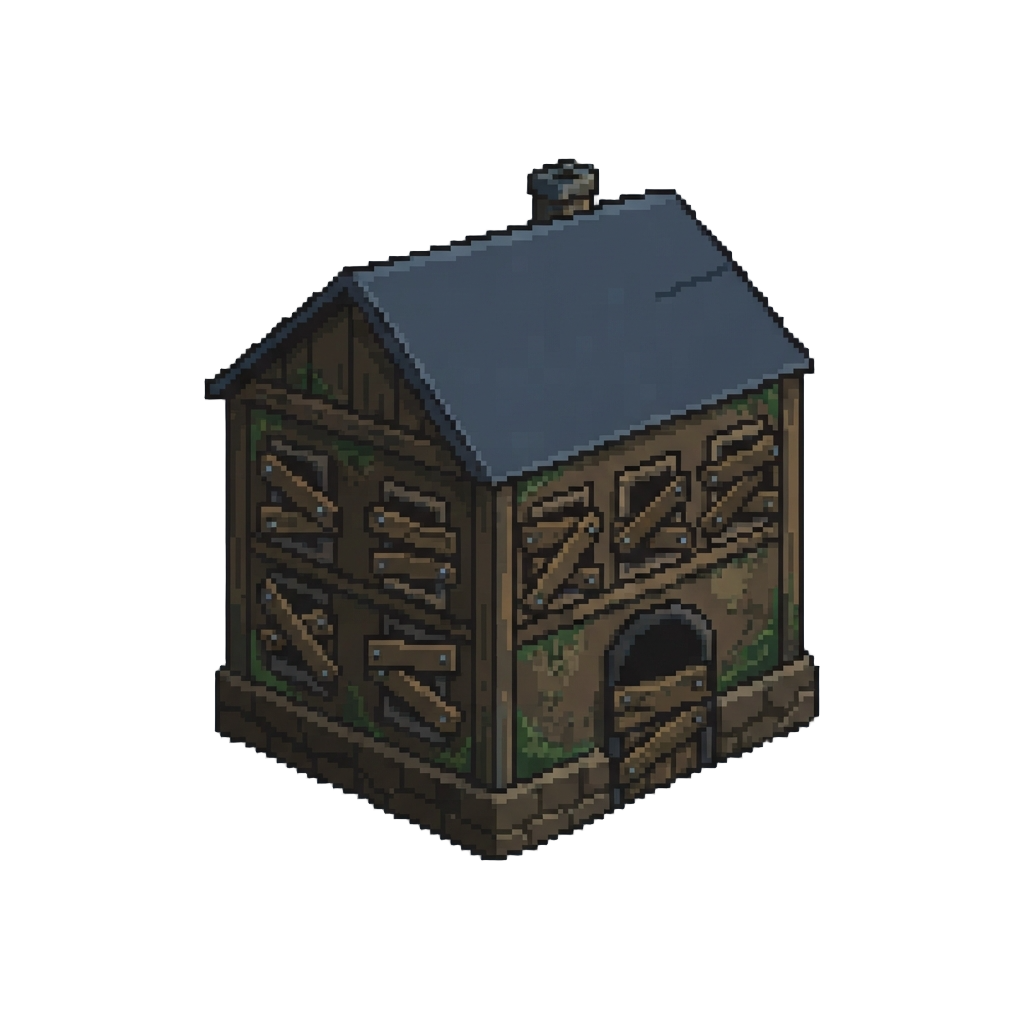 A Creepy Boarded-up Dark Manor