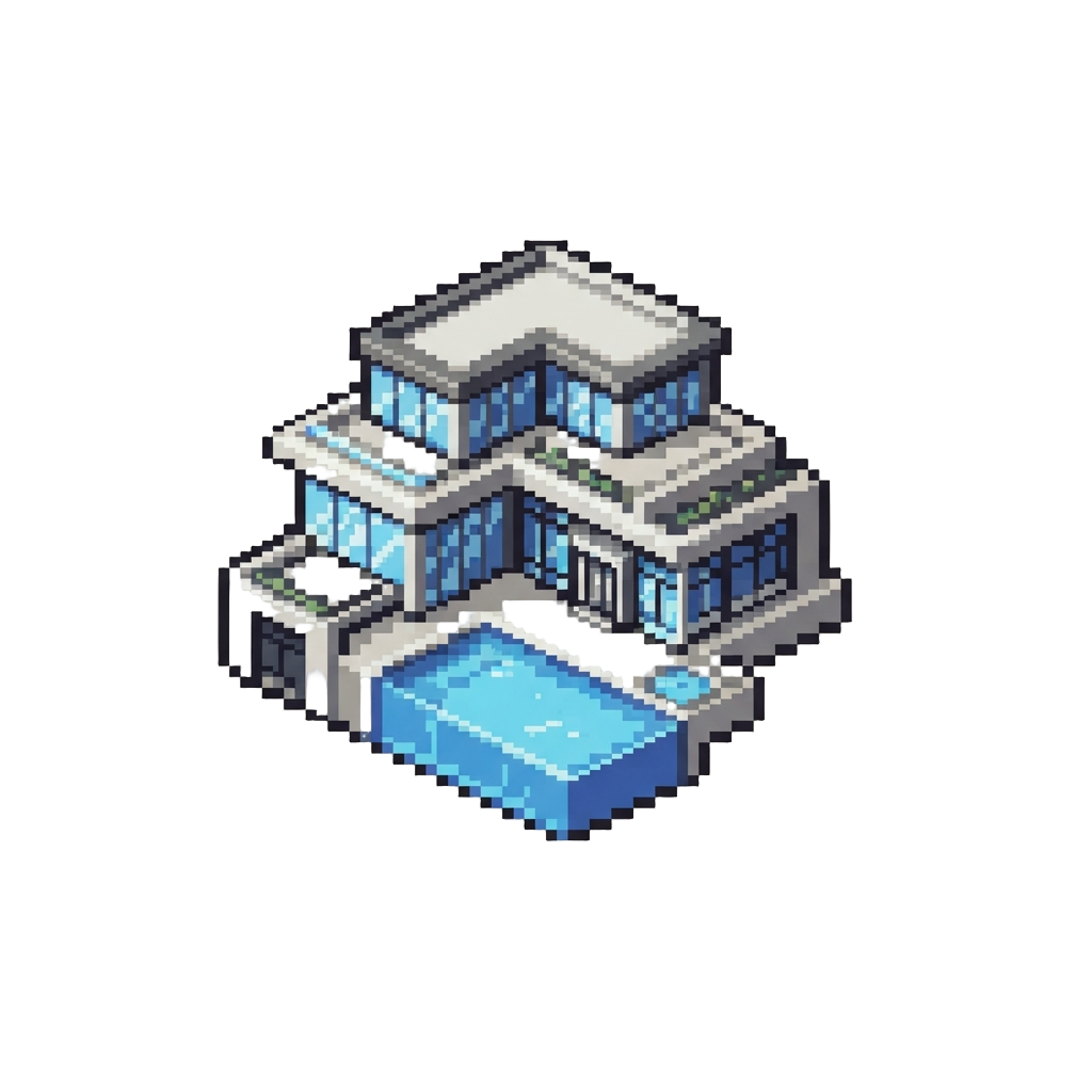 An Extravagant Modern Luxury Glass Mansion with Infinity Pool