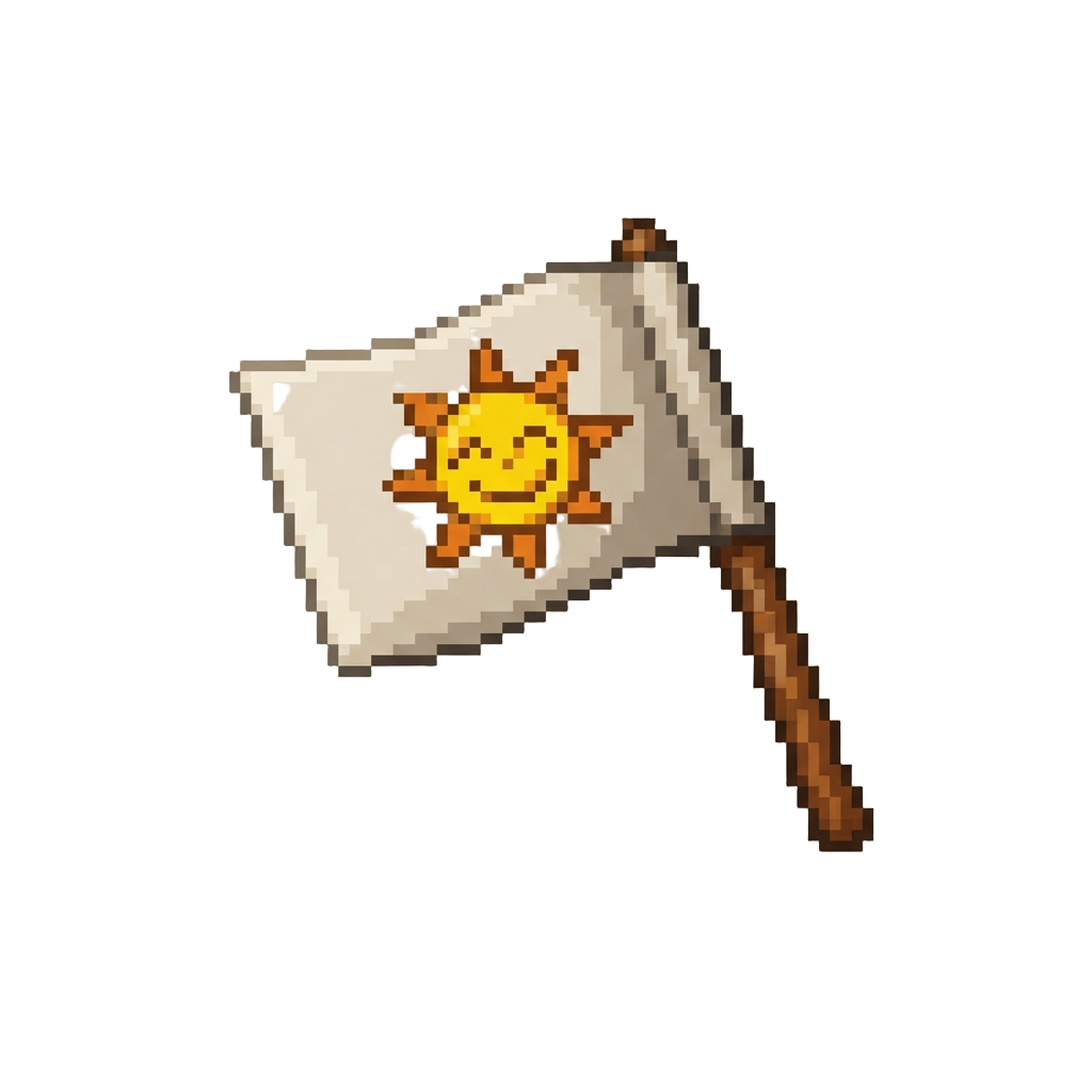 A Simple Canvas Face Flag