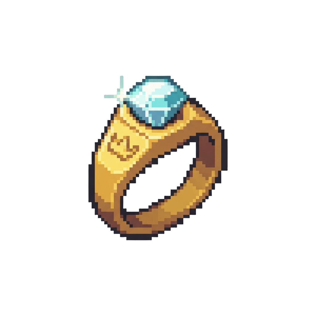 A Shimmering Diamond Signet Ring