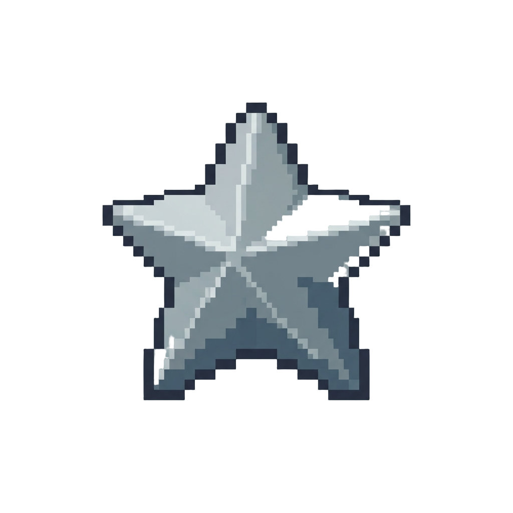 A Gleaming Silver Star Figurine