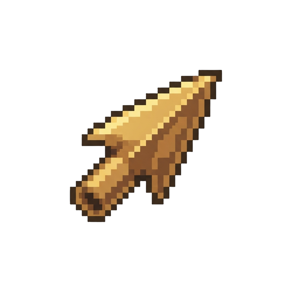 A Polished Bronze Arrowhead