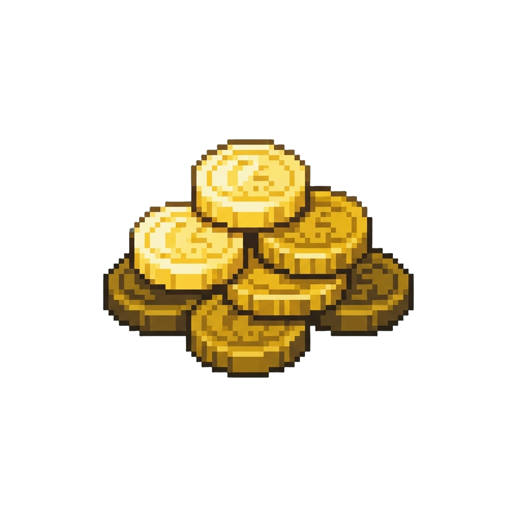 A Pile of Gleaming Gold Coins