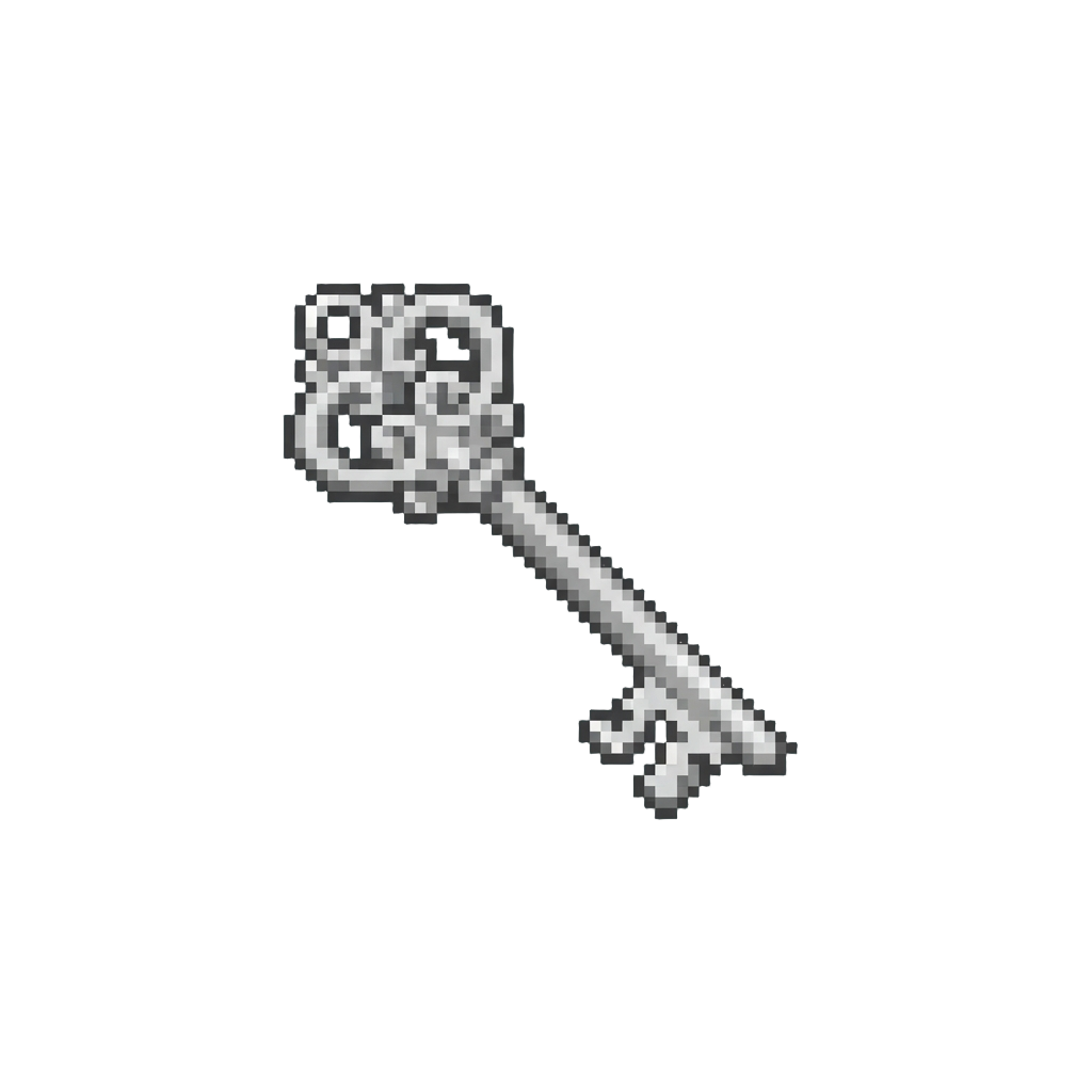 A Delicate Silver Key