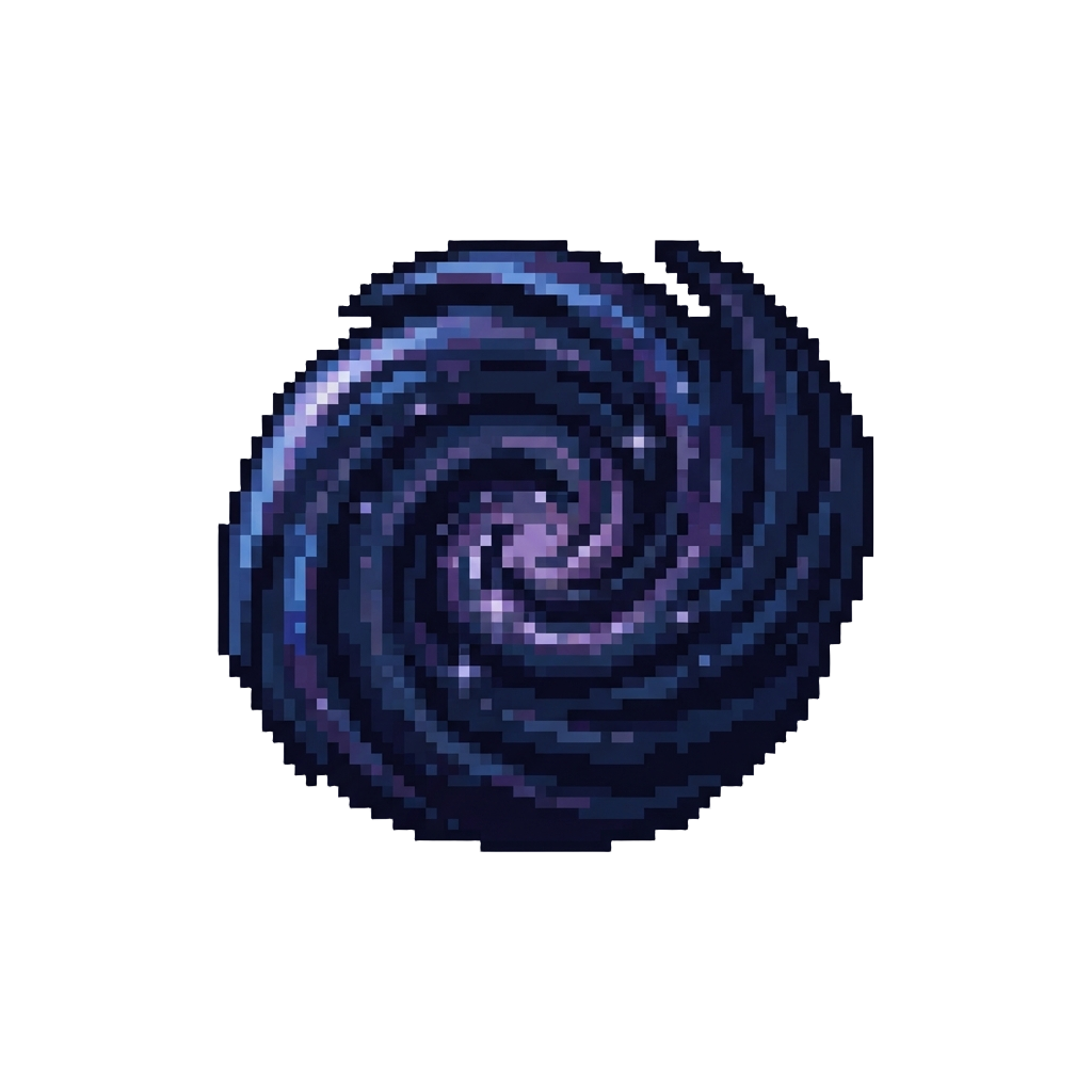 A Swirling Deep Navy Space Rift