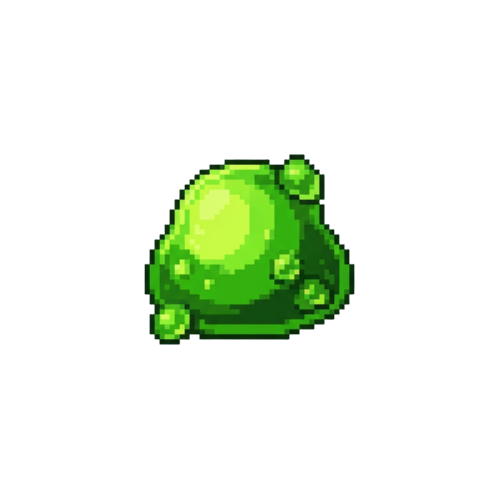 Glowing Green Slime Drops