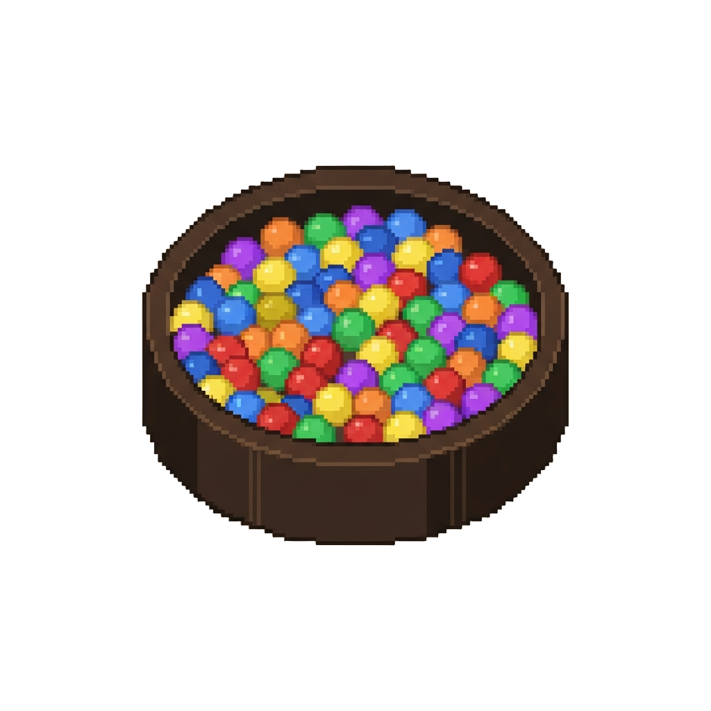 A Deep Pit of Vibrant Plastic Ball Pit Balls