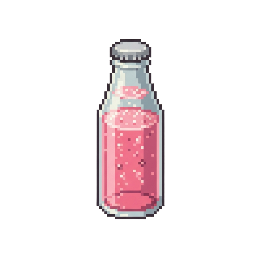 Fizzy Pink Soda Pop Bubbles